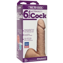 Фаллос-насадка Vac-U-Lock 6” Ultraskyn