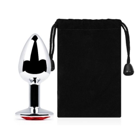 Пробка Jewelry Plug - Silver Small Red