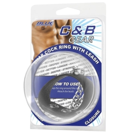 Поводок на пенис Snap Cock Ring With 12" Leash