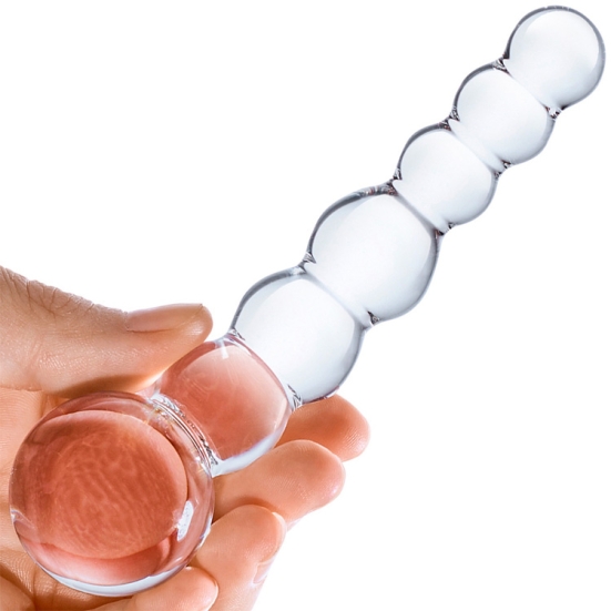 Стимулятор из стекла Glas Beaded Dildo