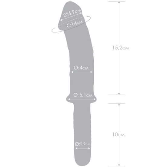 Фаллос из стекла Glas 11&quot; Realistic Double Dildo