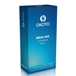 Презервативы OKOTO Mega Mix 18 шт