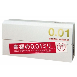 Самые тонкие презервативы Sagami Original 0,01 - 5 шт
