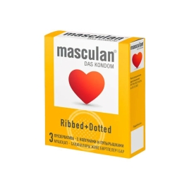 Презервативы Masculan Ribbed+Dotted 