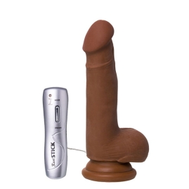 Фаллос-вибратор RealStick Elite Mulatto, ToyFa